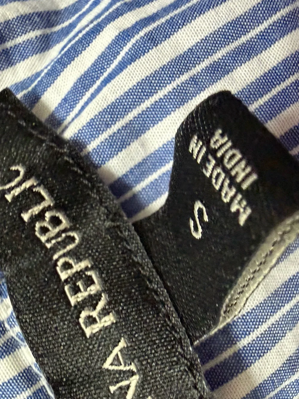Banana Republic Blue and White Striped Athletic Shorts
